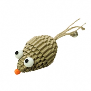 Corrugated Paper Mouse Cat Scratch Toy