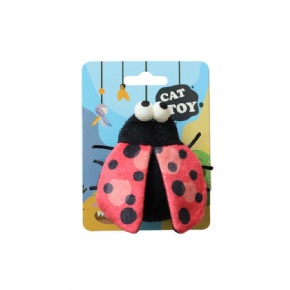Ladybird cat toy with catnip