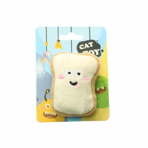 Bread cat toy with catnip